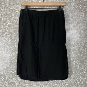 Ann Taylor LOFT Black Elastic Waist Straight Skirt - Size Small - Knee Length